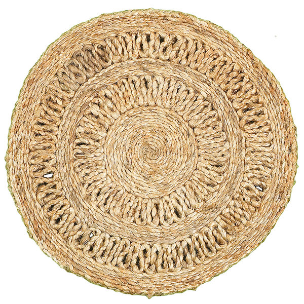 Ophelia & Co. Chokio Jute/Rattan Embroidered Round Placemat & Reviews